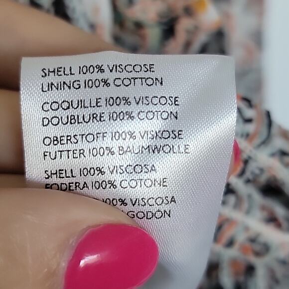 Anthropologie Womens Flounce Print Ruffle Blouse, L - Picture 8 of 8